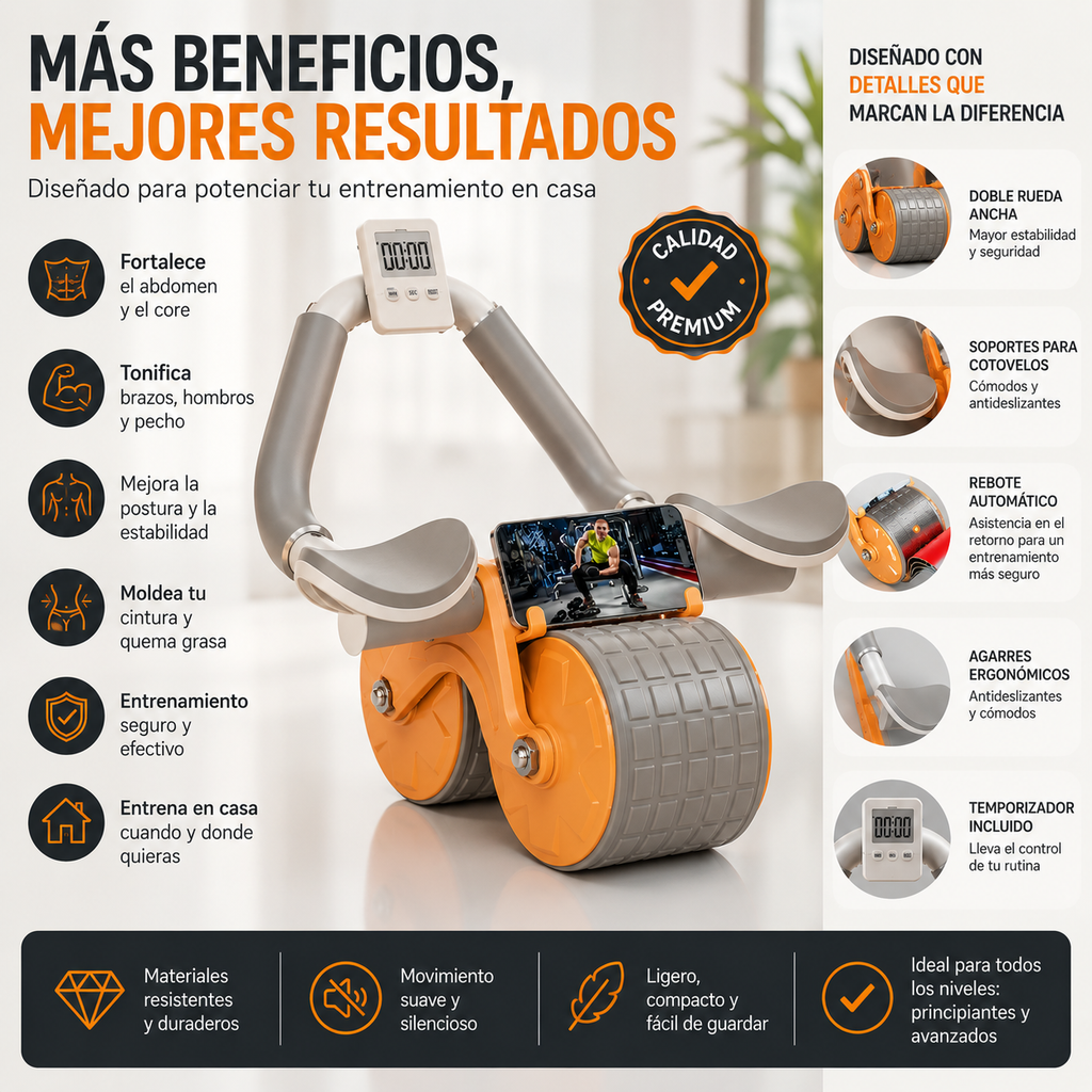 Rueda Abdominal Rodillo De Ejercicio